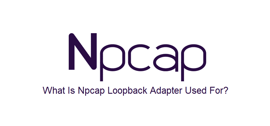 Waarvoor wordt de Npcap Loopback-adapter gebruikt?
