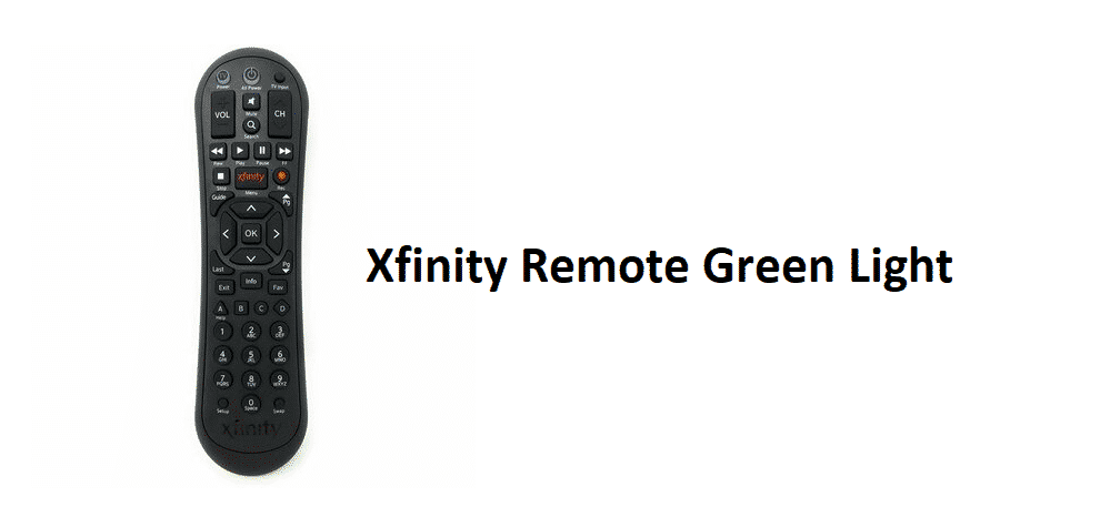 Xfinity Remote Green Light: 2 redes
