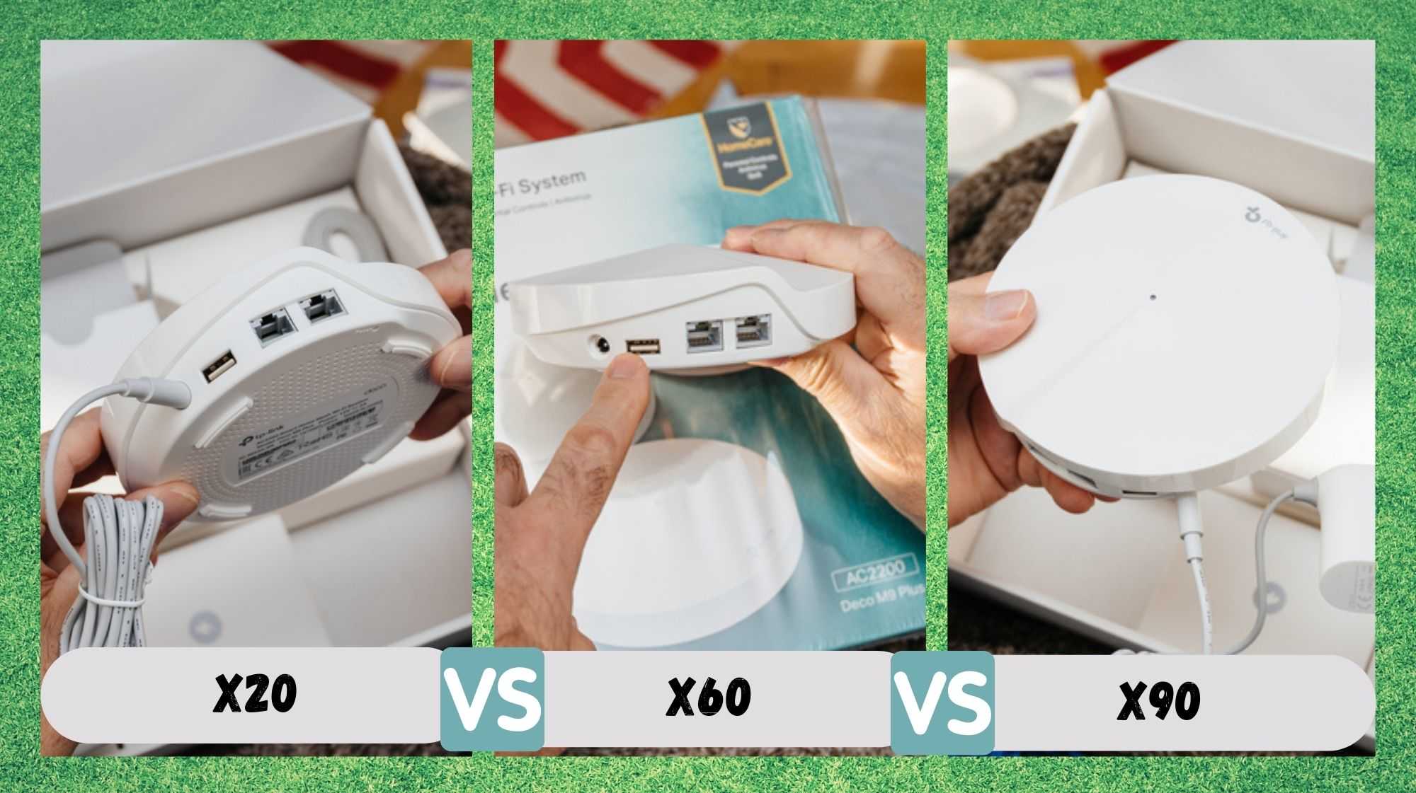 A comparación definitiva entre TP-Link Deco X20 vs X60 vs X90