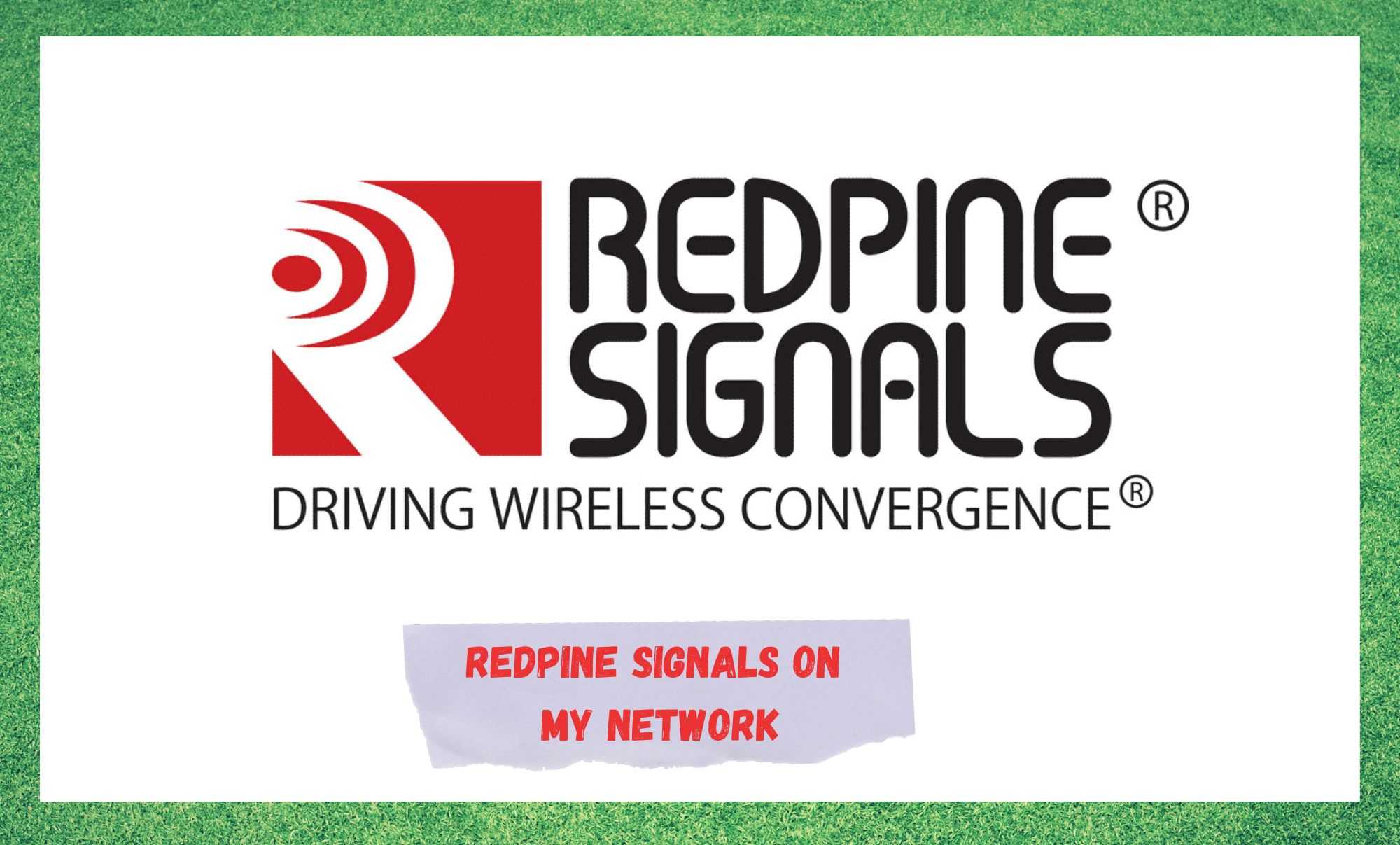 Zakaj v svojem omrežju vidim signale Redpine?