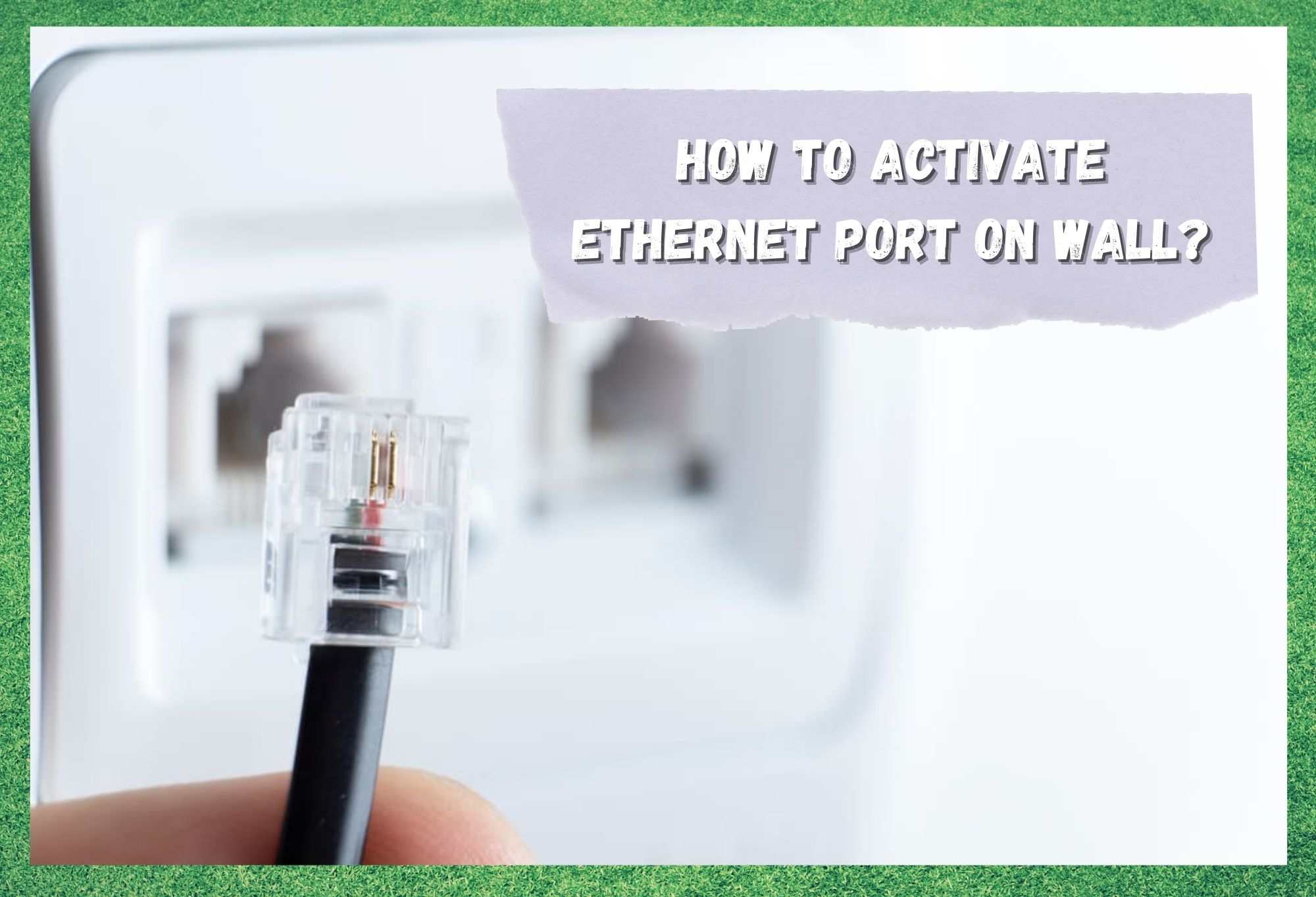 Како да активирате етернет порта на ѕид?