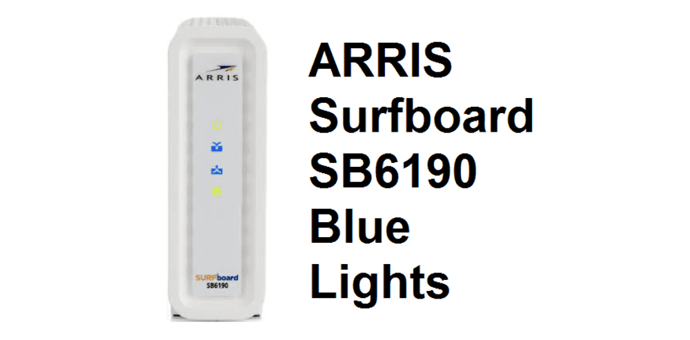ARRIS Surfboard SB6190 ブルーライト：解説しています。