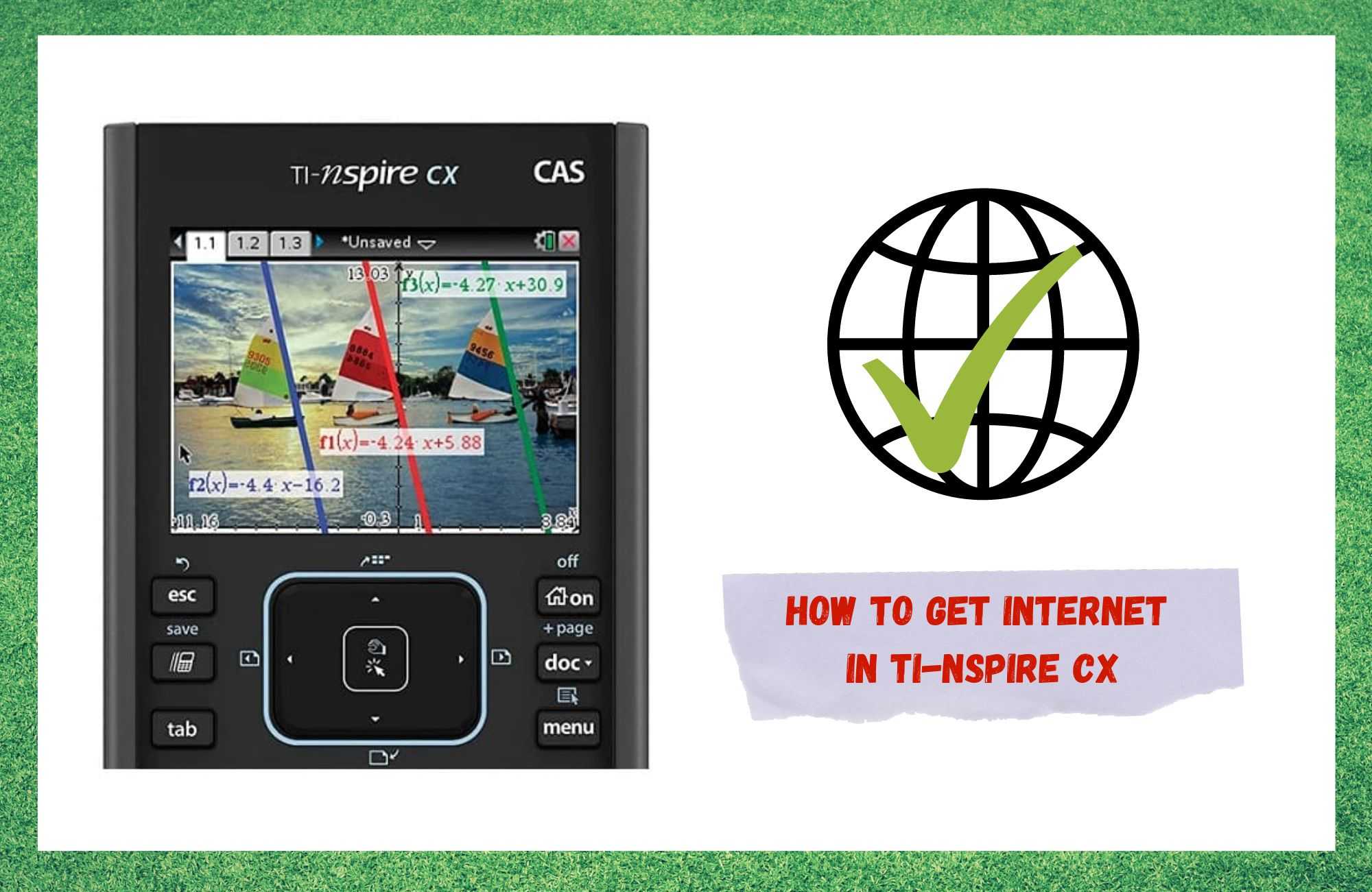 كيفية الحصول على الإنترنت في Ti-Nspire CX