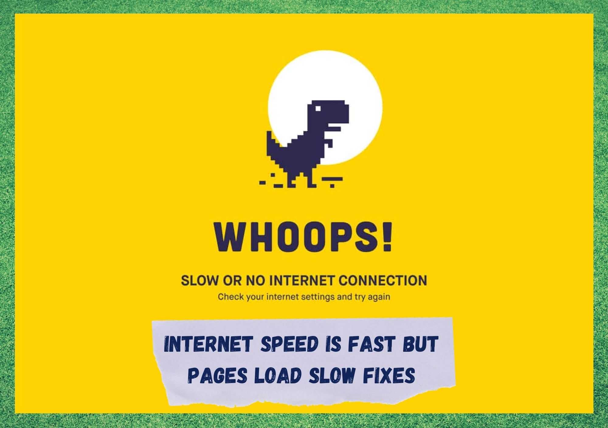 Hitrost interneta je hitra, vendar se strani nalagajo počasi