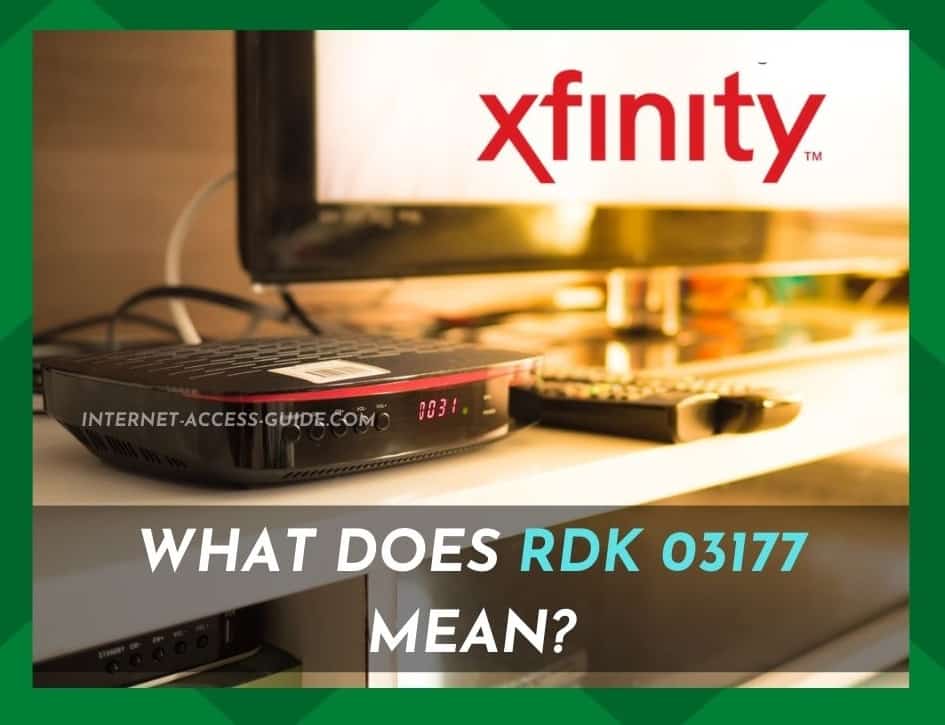 Xfinity Wat betsjut RDK 03117?