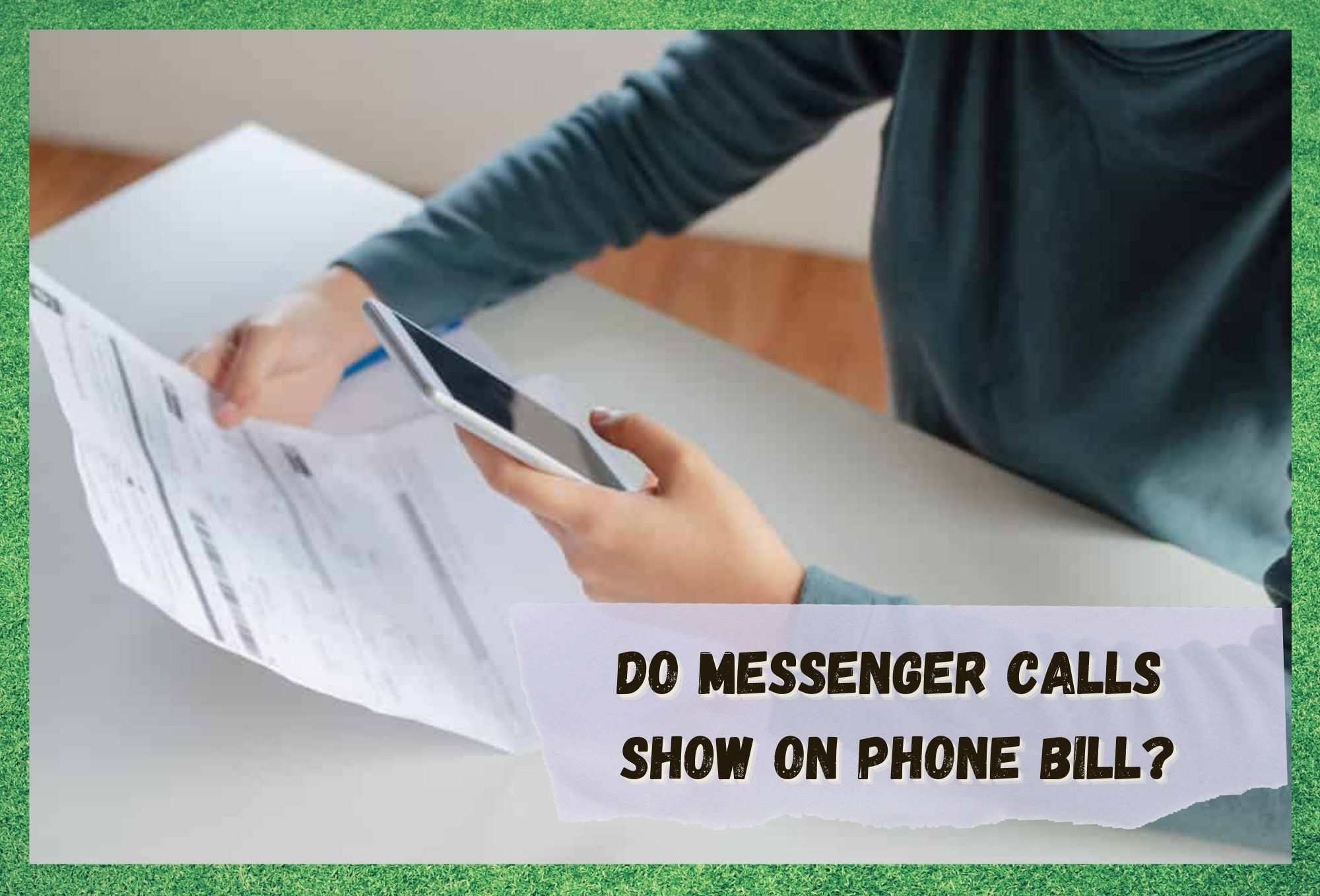क्या Messenger कॉल्स फ़ोन बिल पर दिखाई देती हैं?