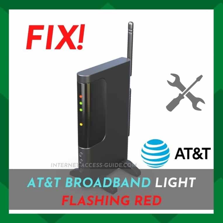 AT&amp;T Broadband ໄຟແດງກະພິບ (5 ວິທີແກ້ໄຂ)