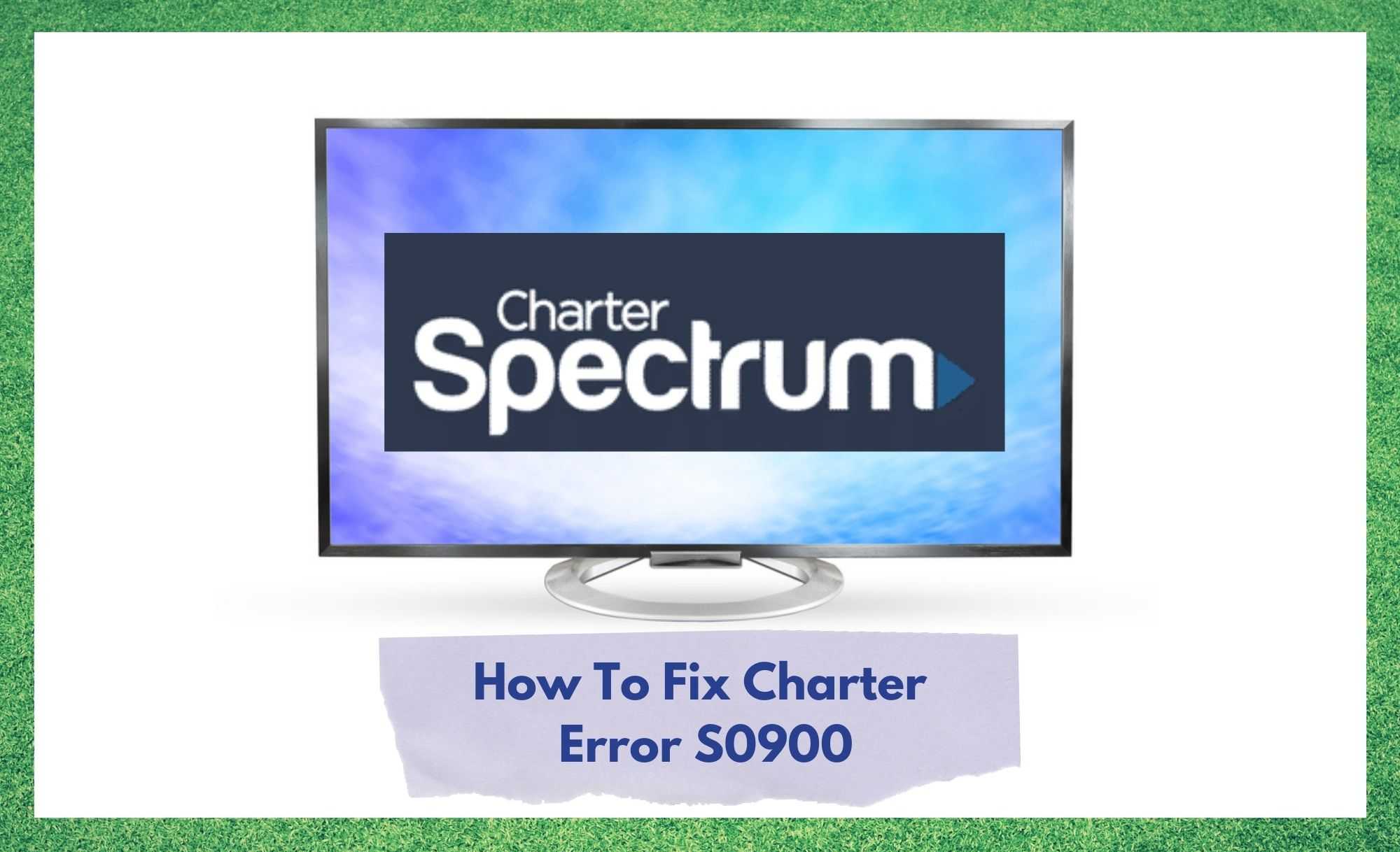 Charter Error S0900 konpontzeko 3 modu