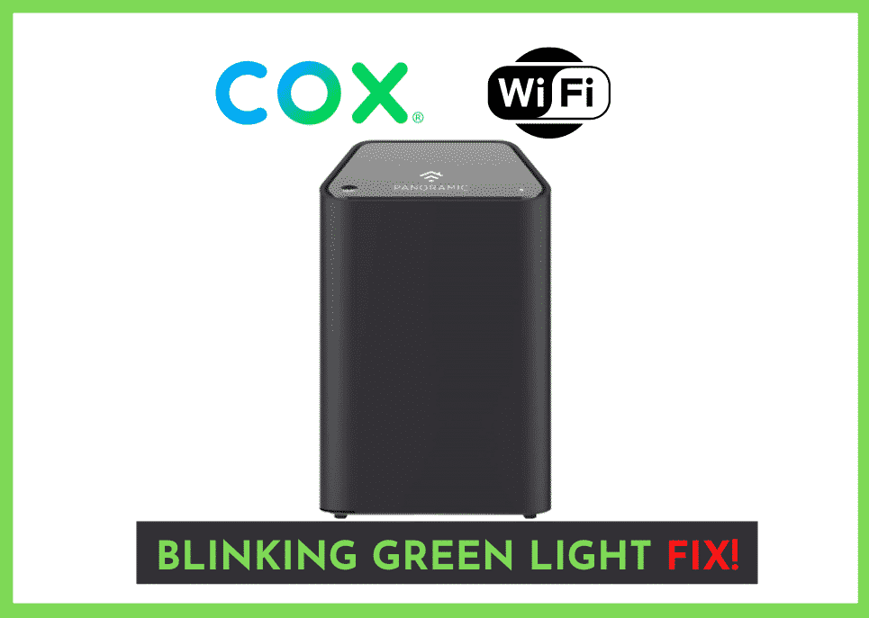 Πανοραμικό μόντεμ Cox που αναβοσβήνει με πράσινο φως: 5 διορθώσεις