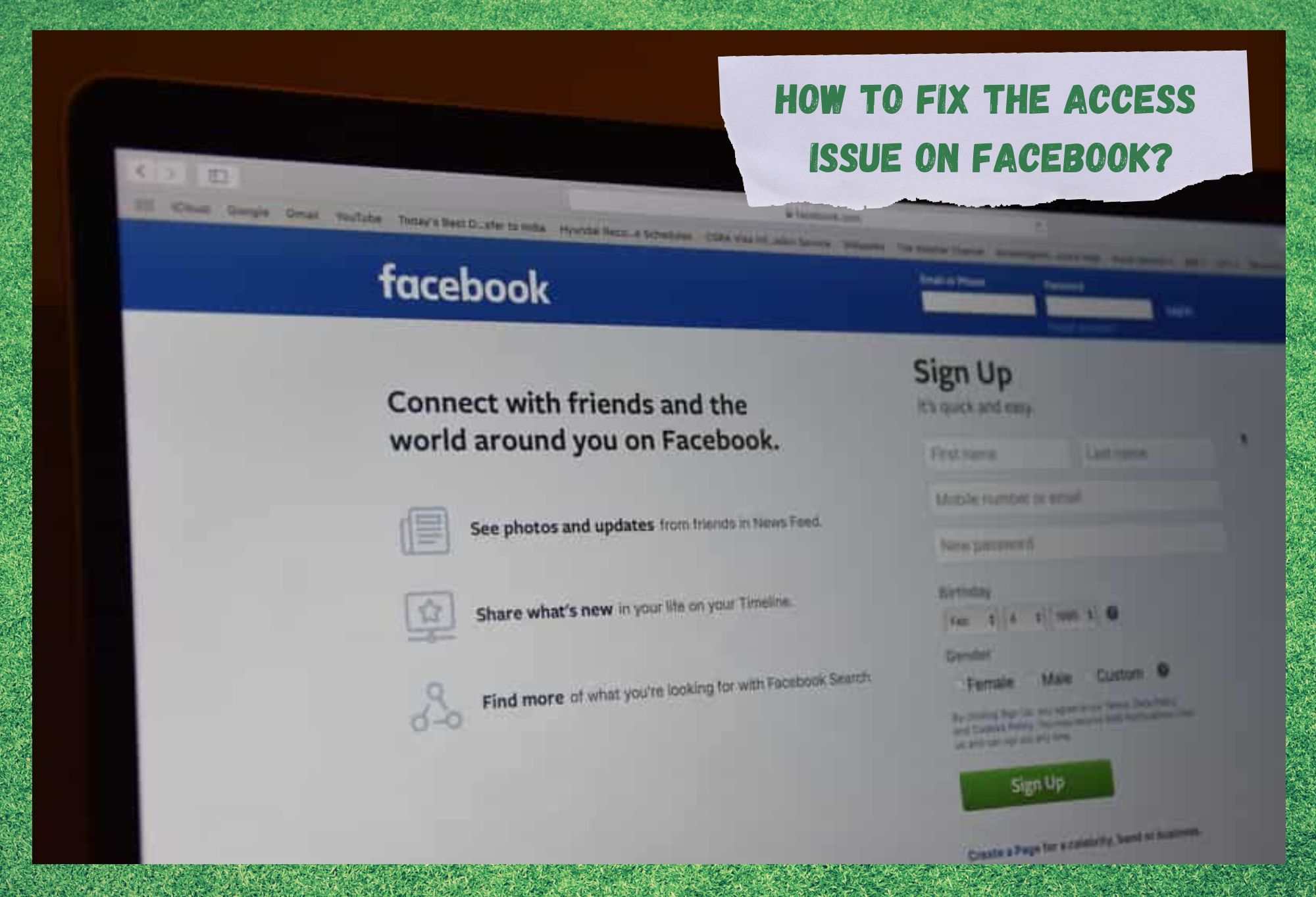 Hoe om toegang geweier op Facebook reg te stel (4 metodes)