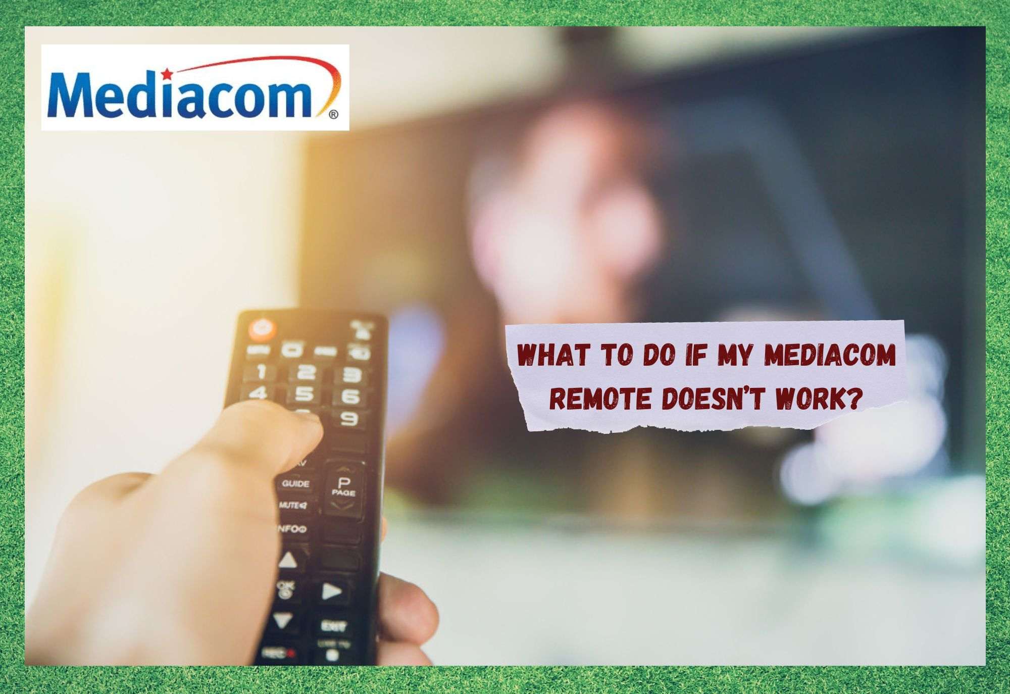 O mando a distancia de Mediacom non funciona: 4 xeitos de corrixir