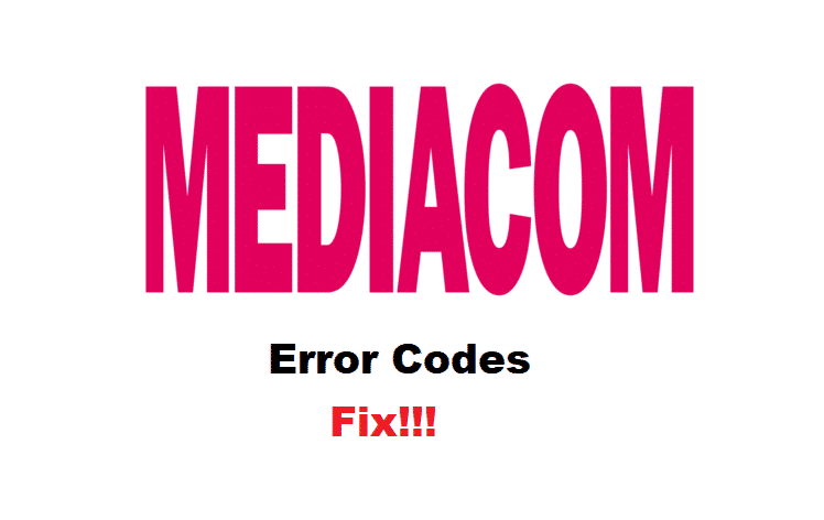 3 အဖြစ်အများဆုံး Mediacom အမှားကုဒ် (ပြဿနာဖြေရှင်းခြင်း)
