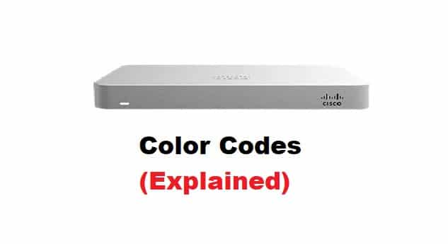 "Cisco Meraki MX64" spalvų kodų vadovas (viskas, ką reikia žinoti!)