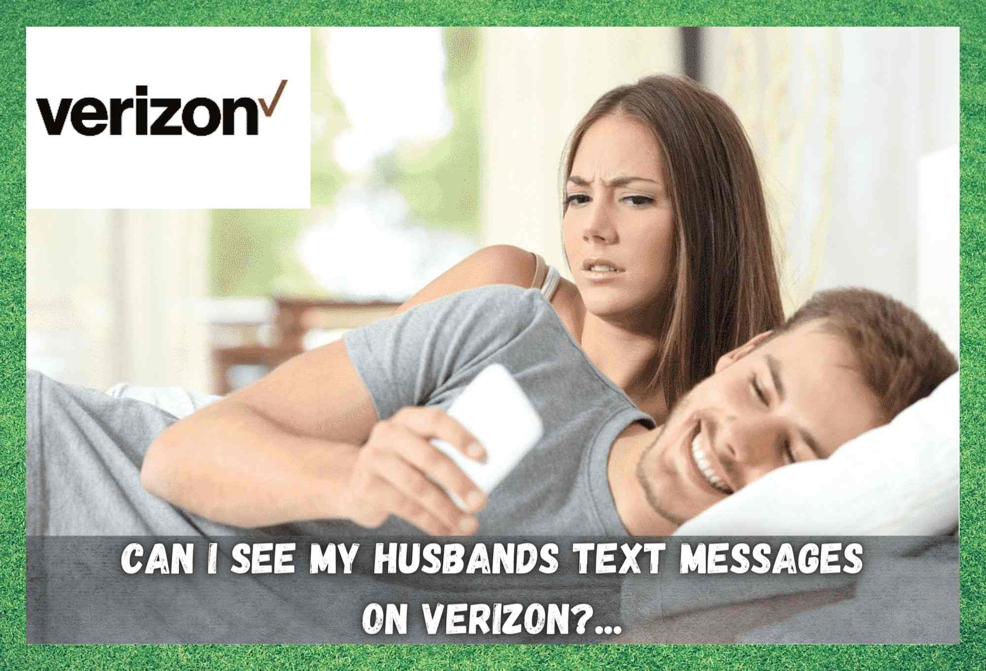 Kan ik de sms'jes van mijn man zien bij Verizon?