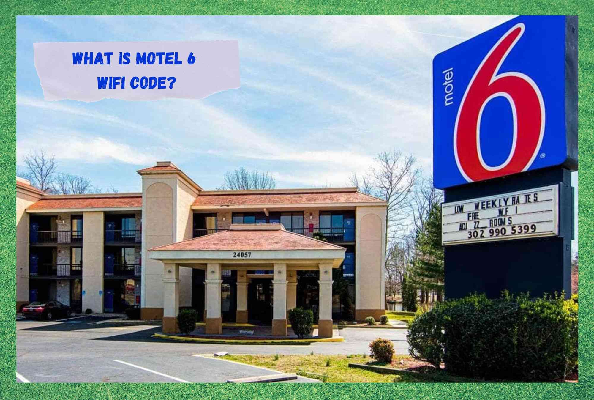 რა არის Motel 6 WiFi კოდი?